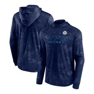 New Winnipeg Jets Fanatics Authentic Pro Locker Room Camo Light Hoodie - Size S